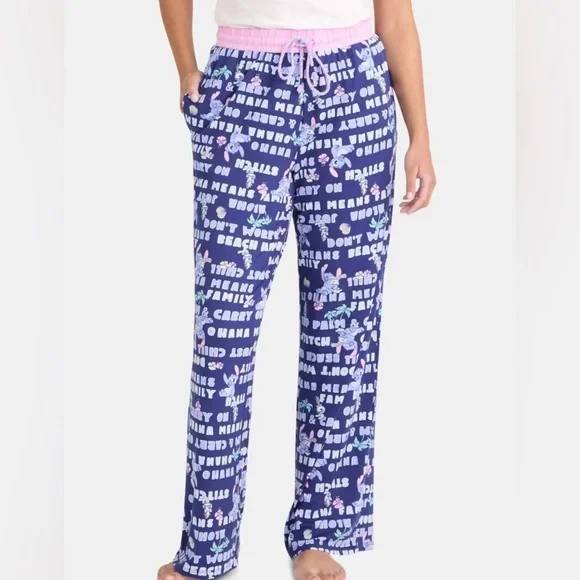 Disney Stitch Navy and Pink  super soft sleepwear  two side pockets.3X(22W-24W) - Picture 4 of 7